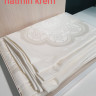 Кремовая тефлоновая скатерть прямоугольная Masali, Hatmi Krem