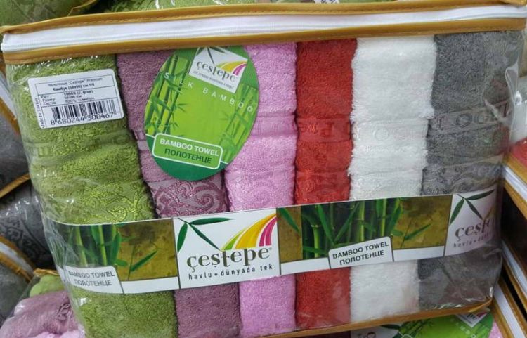 Набор бамбуковых полотенец №2 (70*140-6шт) Cestepe в упаковке