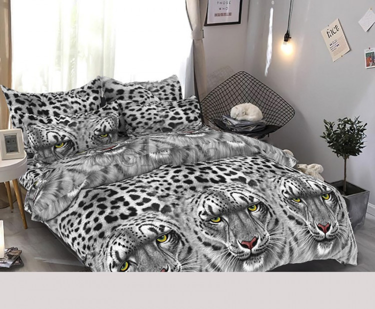 Набор постельного белья Леопарды 4 поликоттон