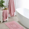 Розовое махровое полотенце 480г/м2, хлопковое