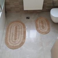 Набор ковриков в ванную Cottoni Way бежевый овальный