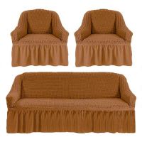 Чехол для мебели (диван + 2 кресла) золото (21)
