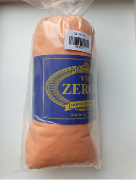 Простынь на резинке трикотажная Zeron персикового цвета