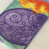 Детское пляжное полотенце Единорог велюр/махра на подарок