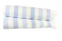 Пляжное полотенце Peshtemal Stripe Hobby голубое
