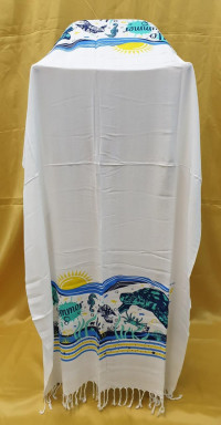Пляжное полотенце Peshtemal Черепаха, бамбук