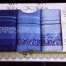 Кухонные салфетки бамбук SOFT LIFE (30х50 - 3 шт) синий