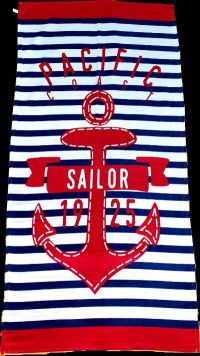 Полотенце пляжное Anchor Pacific Sailor 1925 велюр/махра