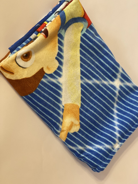 Детское пляжное полотенце Патруль велюр/махра на подарок