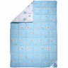 Одеяло ЛЮКС стандарт из шерсти голубое