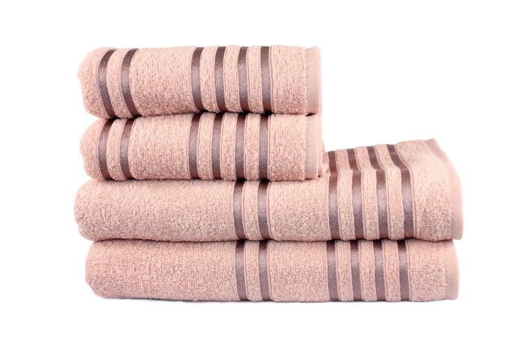 Махровое полотенце LINE темно-розовое Izzihome