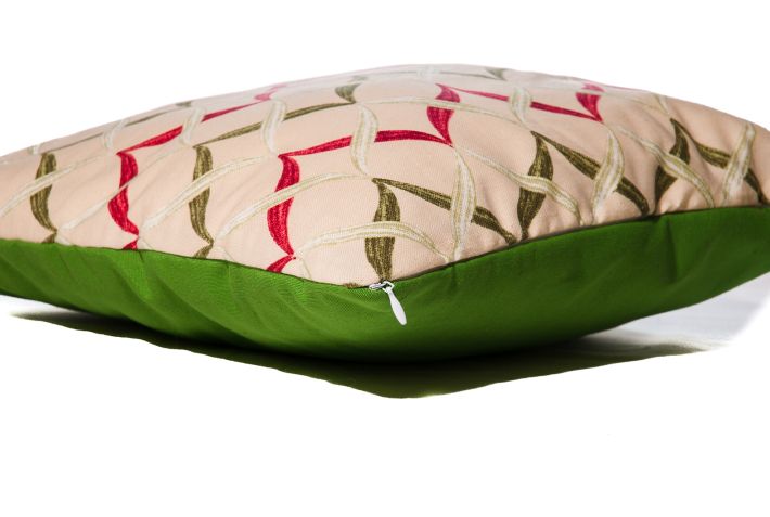Декоративная подушка Волна зеленый IzziHome 40х40 см
