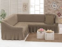 Чехол для мебели (диван угловой с подушкой) какао (5)