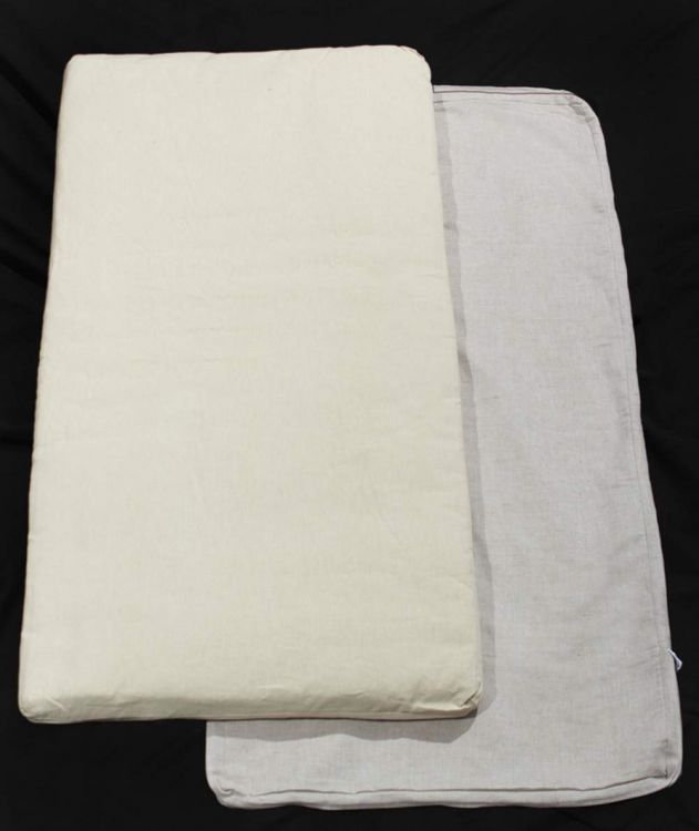 Льняной матрас в детскую кровать в хлопковой ткани ЛинТекс