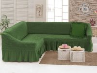Чехол для мебели (диван угловой с подушкой) оливковый (24)