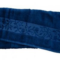 Полотенце махровое Hanibaba темно-синие 100х150