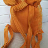 Детский текстильный рюкзак с ушками Микки оранжевый на подарок