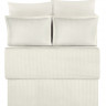 Однотонное кремовое постельное белье Vertical Stripe Sateen Cream для женщины