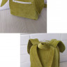 Детский рюкзак с ушками Зайки Rizo салатовый, текстиль
