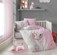 Постельное в кроватку Aran Ranforce Pony Пони розовое