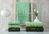 Набор зеленых бамбуковых полотенец 50х90 (3 шт), Bambu Aynali Agac