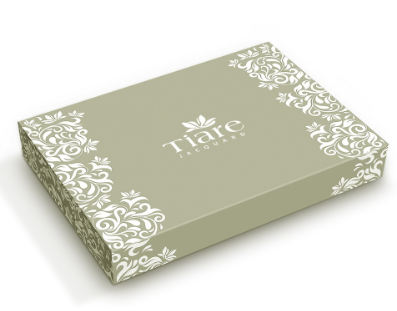 Постельное белье сатин Tiare страйп белое для отелей в коробке