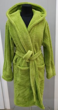 Оливковый женский халат Zeron Velsoft короткий