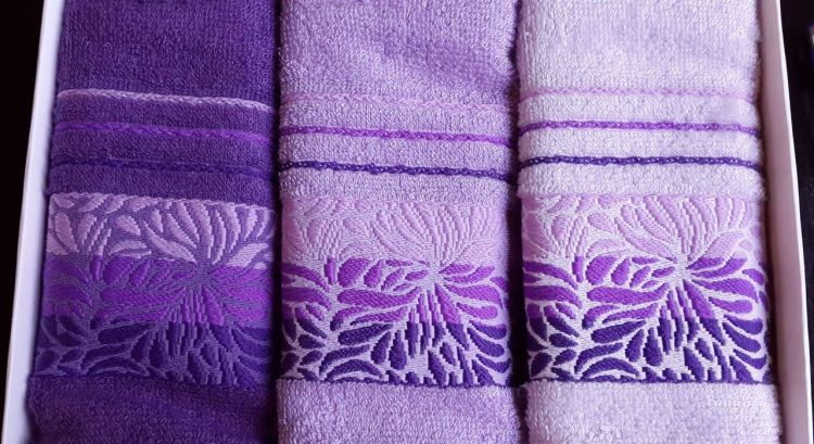полотенца бамбук SOFT LIFE (30х50 - 3 шт) фиолетовый