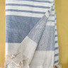Пляжное полотенце Peshtemal-махра 350 г/м2 голубое