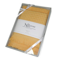 Комплект вафельных полотенец NILhome (2 шт) желтый