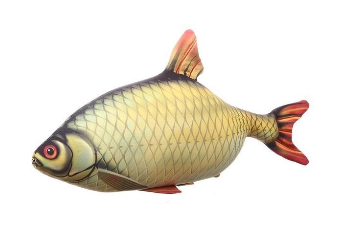 Антистрессовая декоративная подушка-рыба 3D Красноперка
