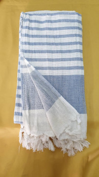 Пляжное полотенце Peshtemal-махра 350 г/м2 темно голубое