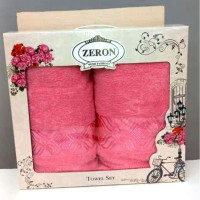 Набор полотенец хлопок Zeron Розовый