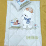 Детский набор одеяло силиконовое с подушкой Мишутка с саночками