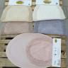 Набор овальных ковриков в ванную Mosso кремового цвета