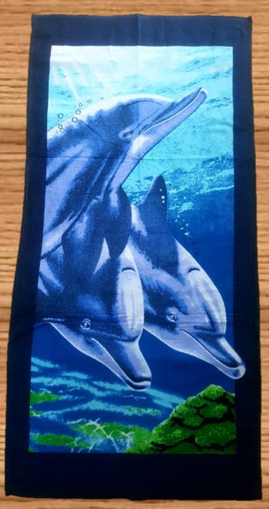 Полотенце пляжное Дельфины купить