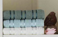 Набор полотенец Cotton Stripe Mikro Delux (3 шт) Green