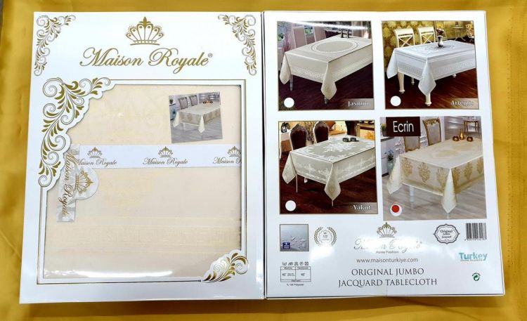 Купить тефлоновую скатерть Maison Royale Ecrin белого цвета