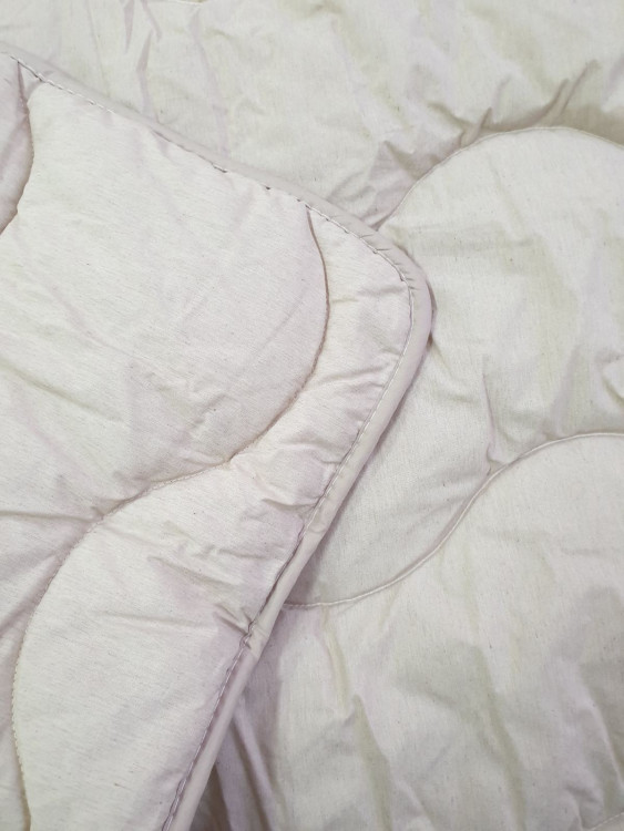Силиконовое одеяло в чехле из бязи Organic cotton кофейного цвета