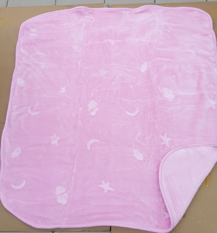 Детский плед-одеяло Небо розовый 