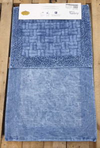 Набор ковриков в ванную Vintage Mosso Cotton сине голубой