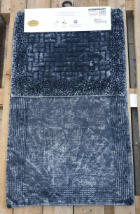 Набор ковриков в ванную Vintage Mosso Cotton черно серый