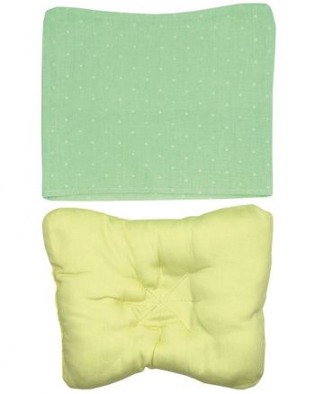 Детская подушка Руно Баттерфляй 308Б с наволочкой  зеленой