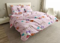 Постельное белье в кроватку 520 ранфорс Hello Kitty