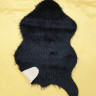 Меховый коврик для спальни Имитация шкуры V-13 черный, акрил