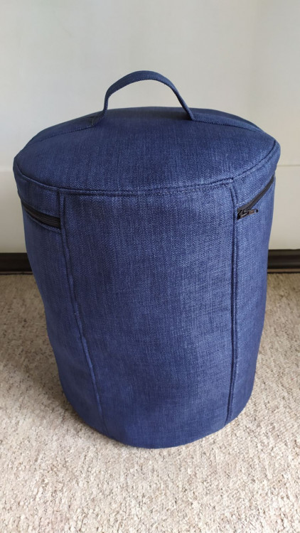 Текстильная корзина для вещей синяя купить
