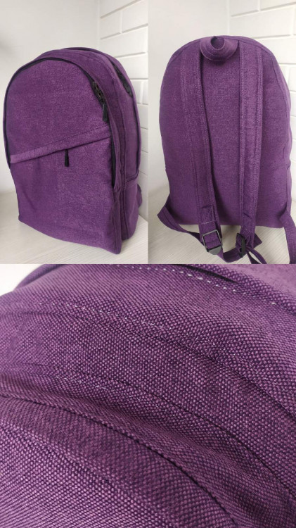 Текстильный рюкзак 50/34/12 Rizo большой фиолетового цвета
