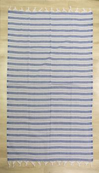 Пляжное полотенце голубое tow pestemal lines blue