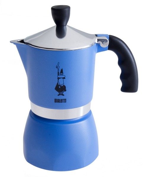 Голубая гейзерная кофеварка