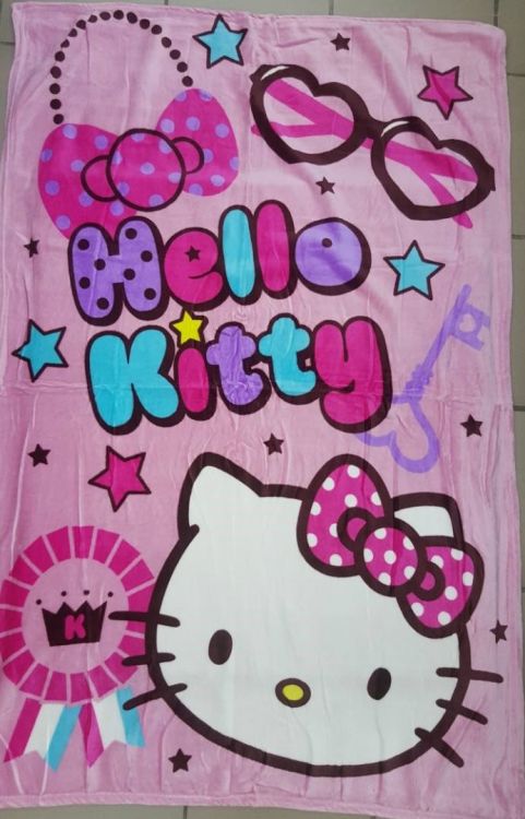 Плед детский Hello Kitty флисовый 100х140